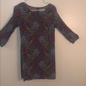 Multicolor floral print dress